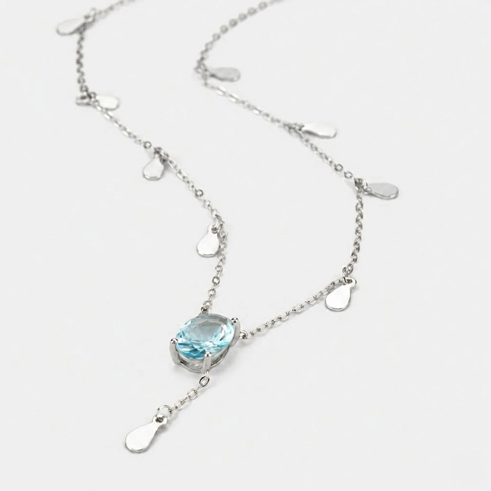Aqua Heaven - Halsband med turkos sten