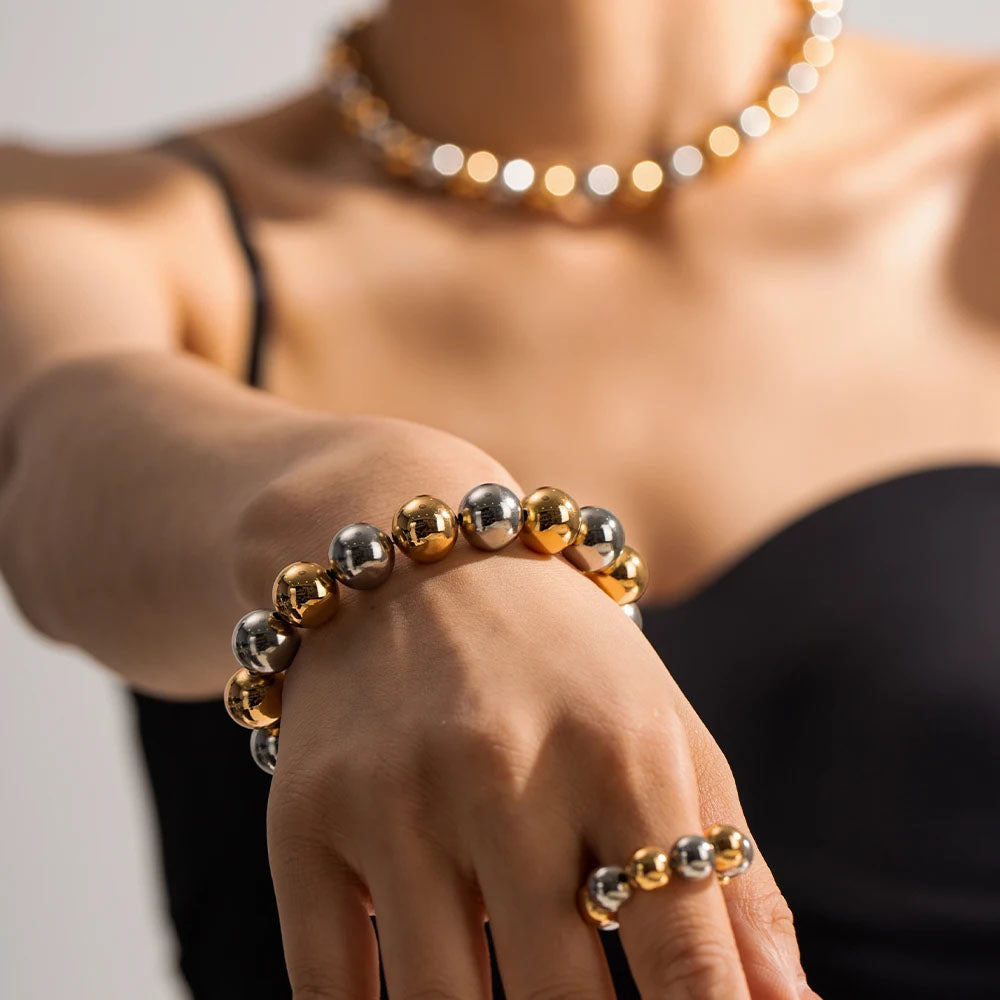 Beads - Elastisk ring med kulor