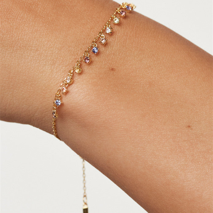 Blossom Breeze - Armband med stenar i ljuva färger