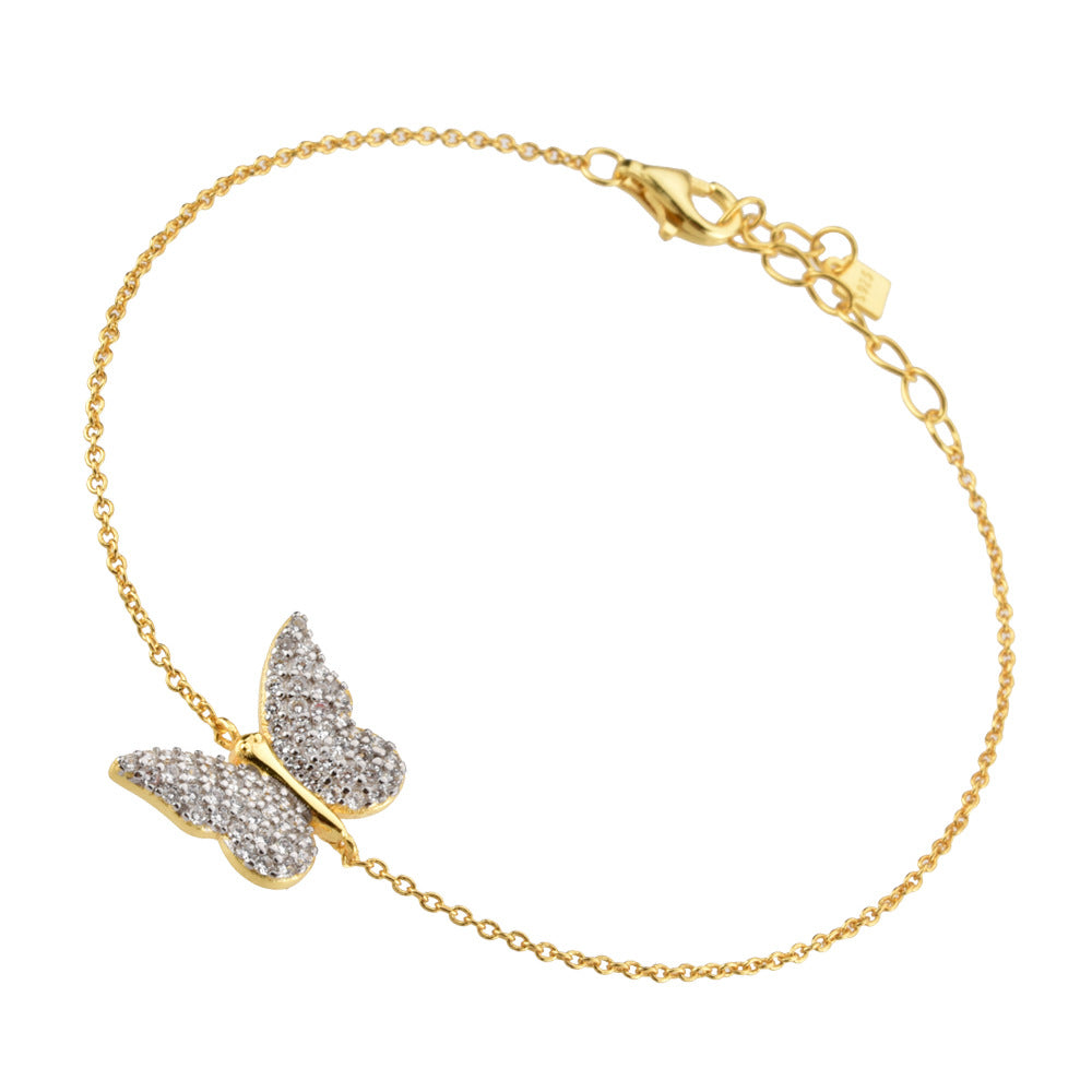 Butterfly Bliss - Armband med gnistrande fjäril