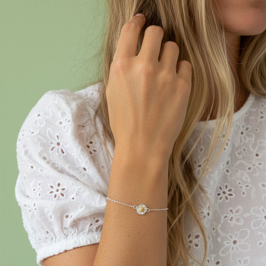 Daisy Flower - Armband med tusensköna