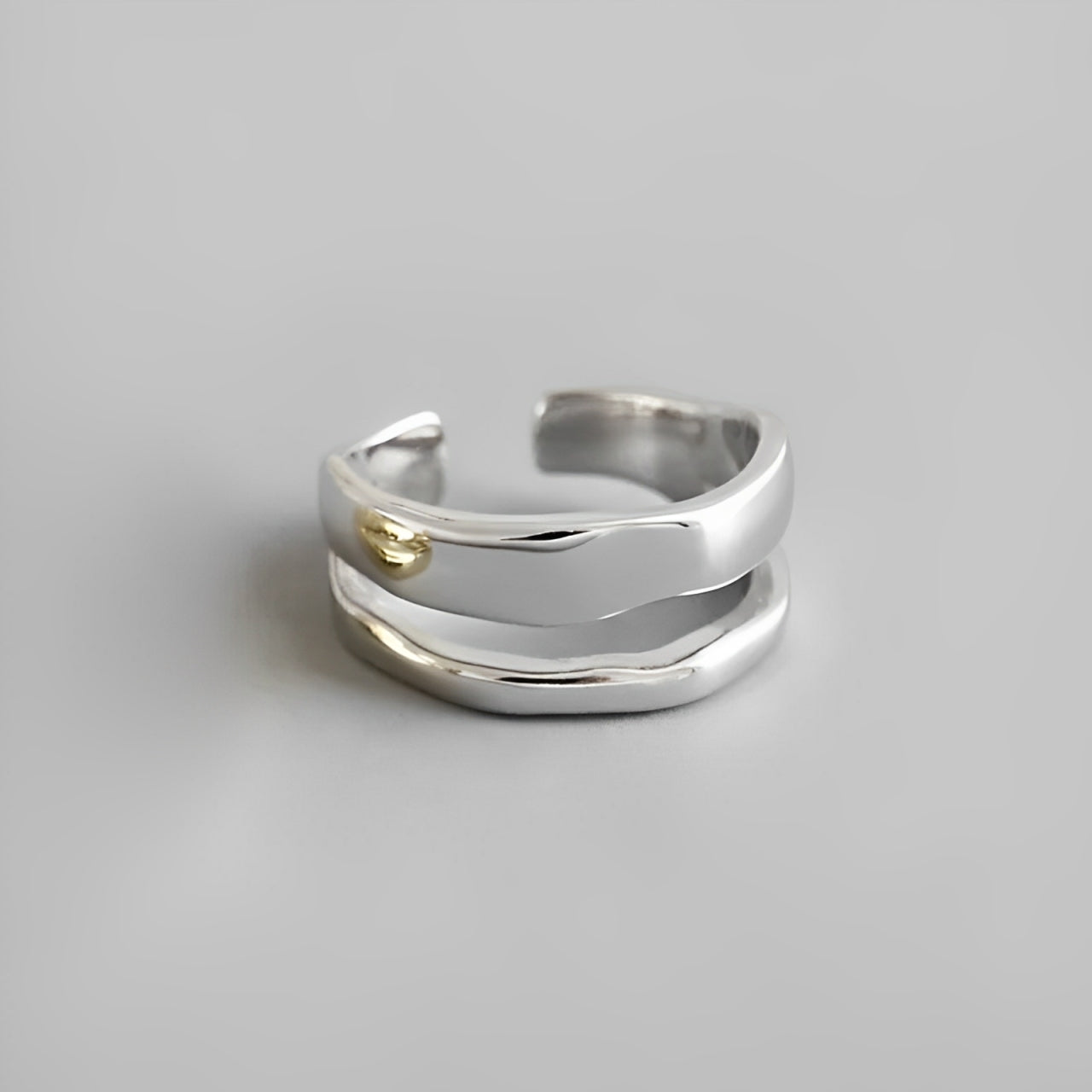 Freja - Justerbar ring med dubbla banor