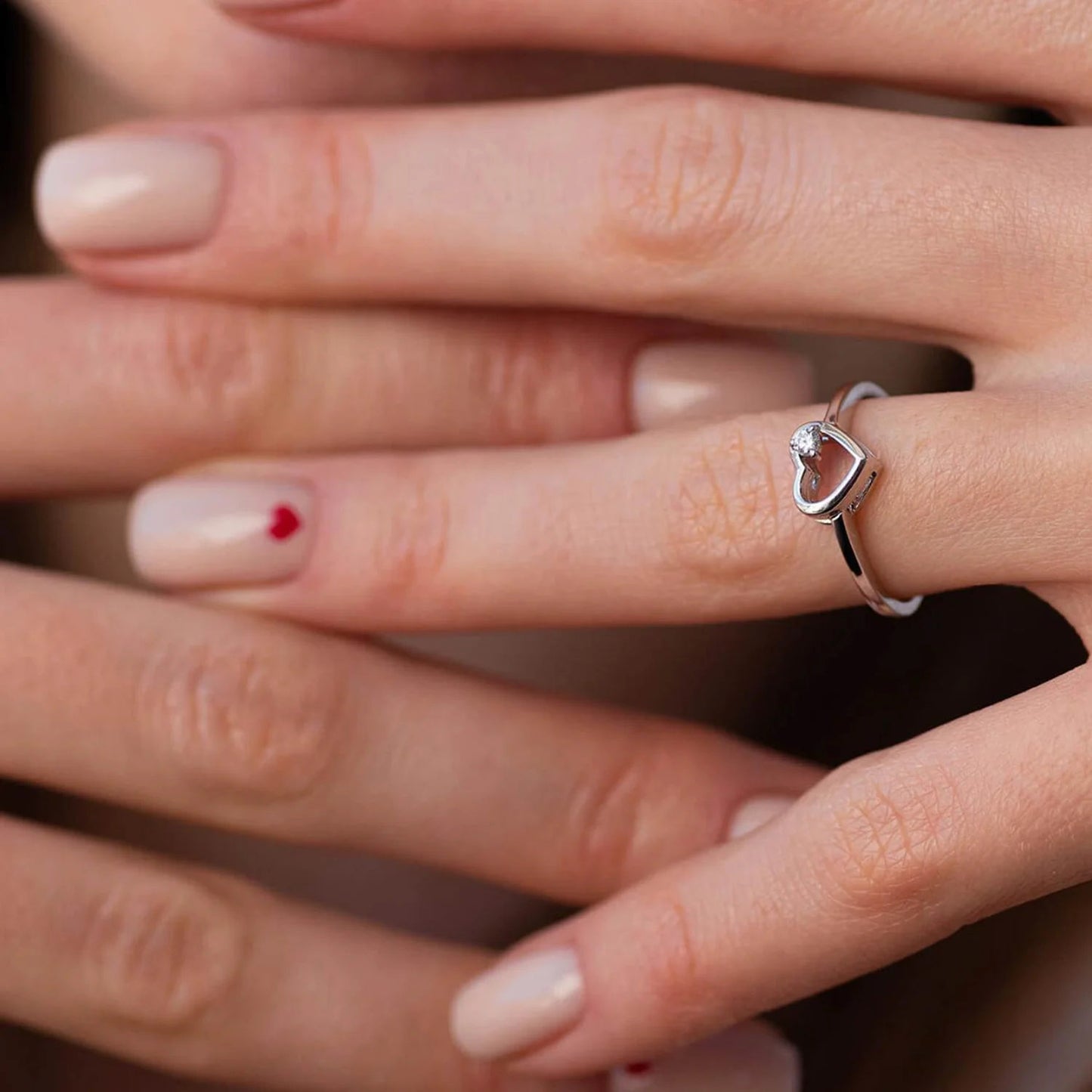 Heartbeat - Ring med öppet hjärta