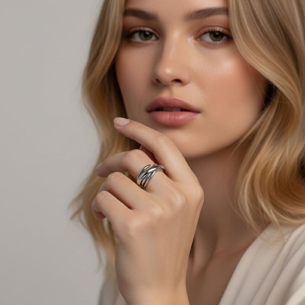 Hermine - Justerbar ring med flera banor