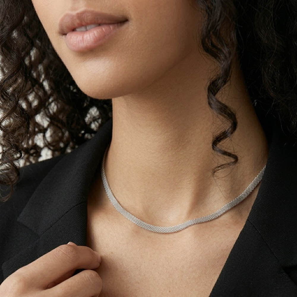 Indra - Chokerhalsband med bredare kedja
