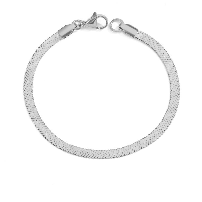 Lindy - Armband i ormbenskedja