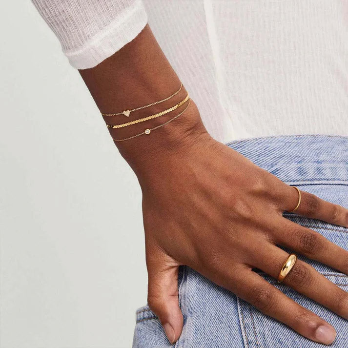 Passione - Armband med pavéinfattat hjärta