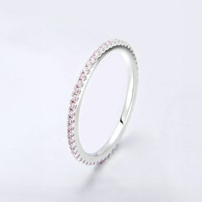 Selma - Ring med rosa stenar