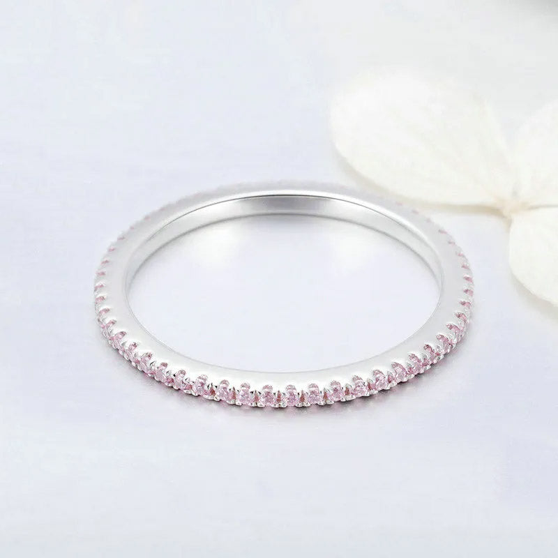 Selma - Ring med rosa stenar