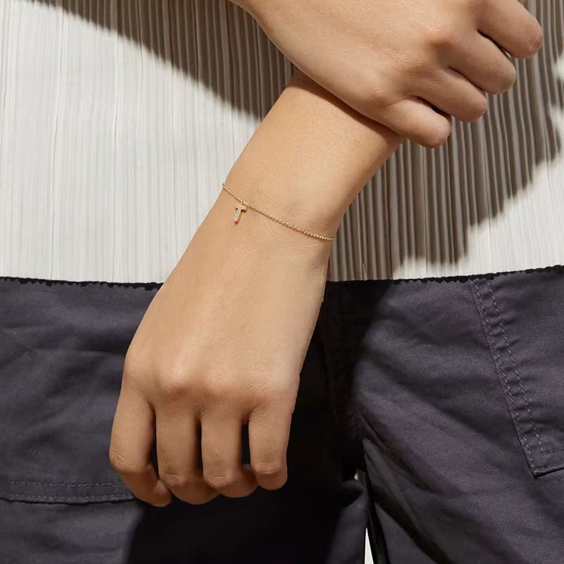 Shine Letter - Armband med bokstav