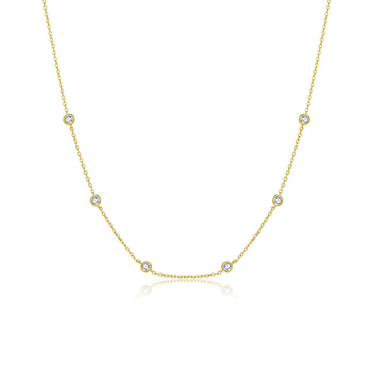 Sibylla - Halsband med små stenar