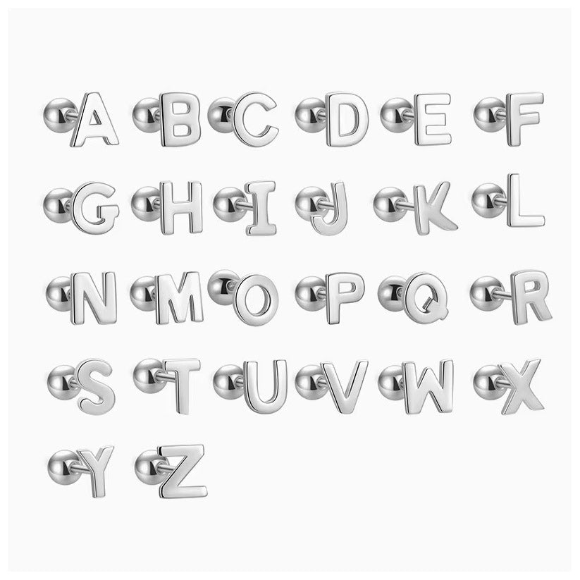 Signatur - Studs med bokstav och skruvplopp