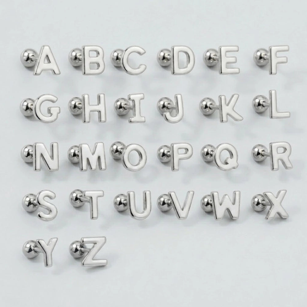 Signatur - Studs med bokstav och skruvplopp
