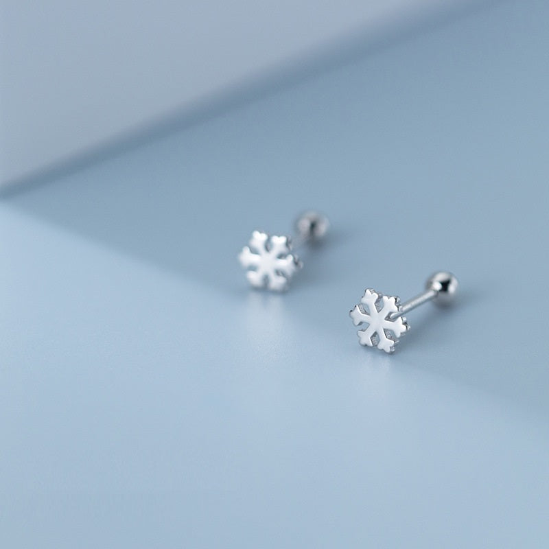 Snowflake - Studs med snöflinga och skruvplopp