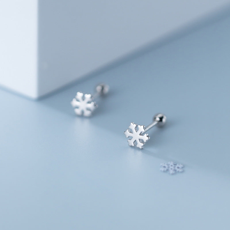 Snowflake - Studs med snöflinga och skruvplopp