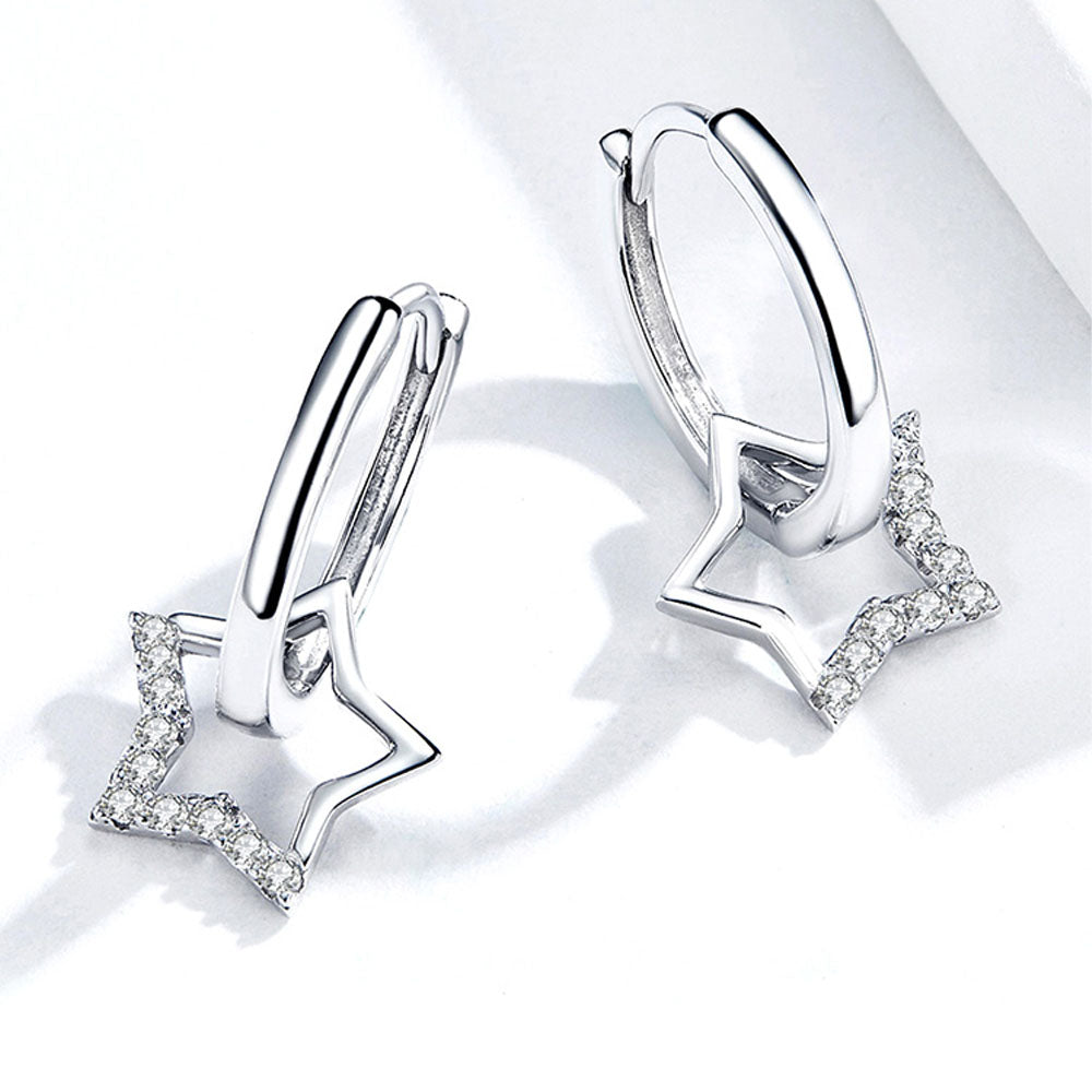 Stella - Hoops med hängande stjärna