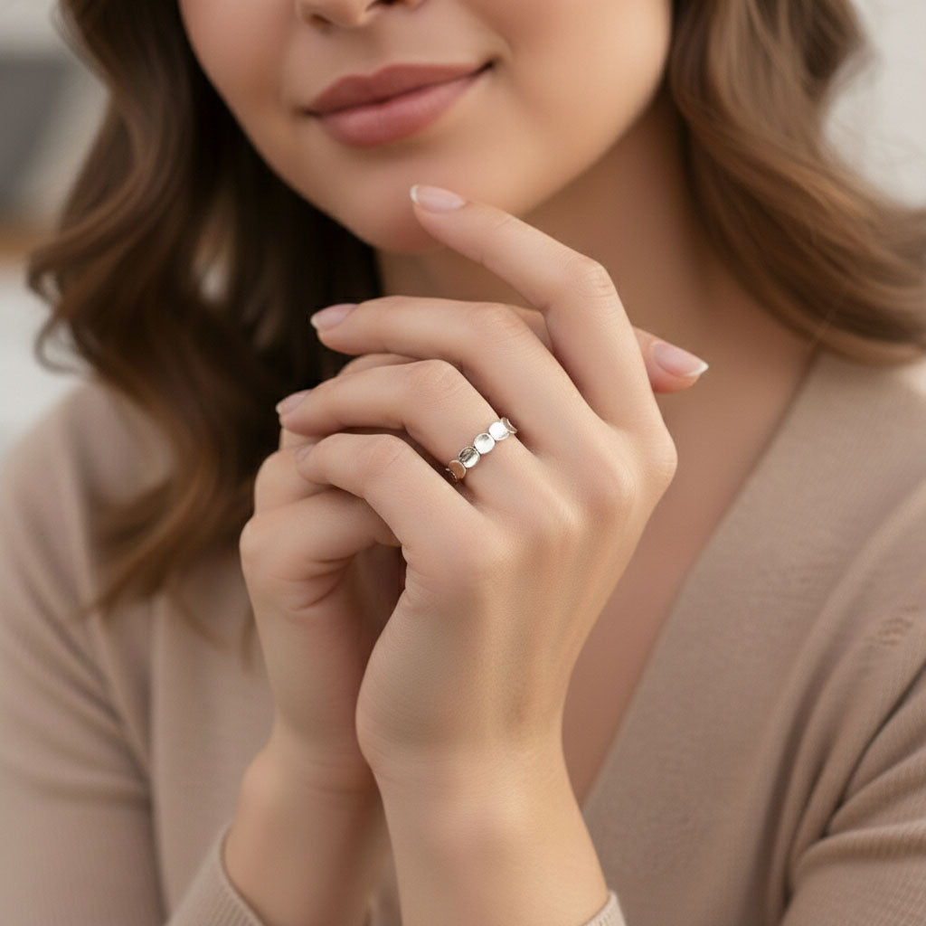 Vilja - Justerbar ring med sammanlänkande cirklar