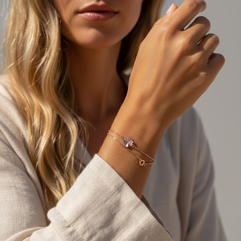 Wishleaf - Armband med fyrklöver