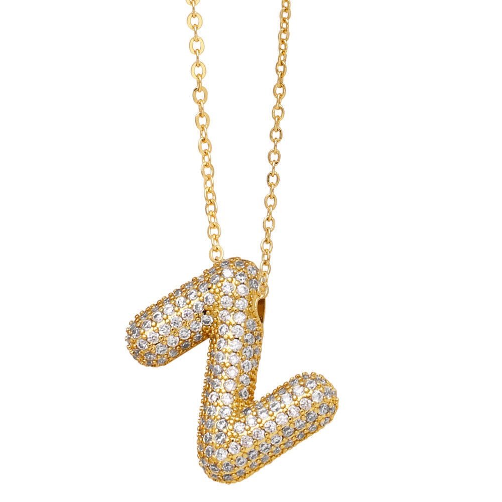 Luxe Initials - Halsband med chunky bokstavsdesign
