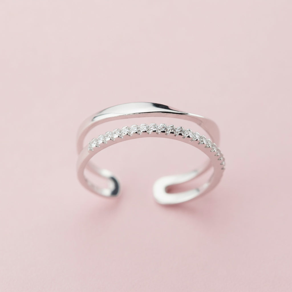 Disa – Justerbar ring med stenar