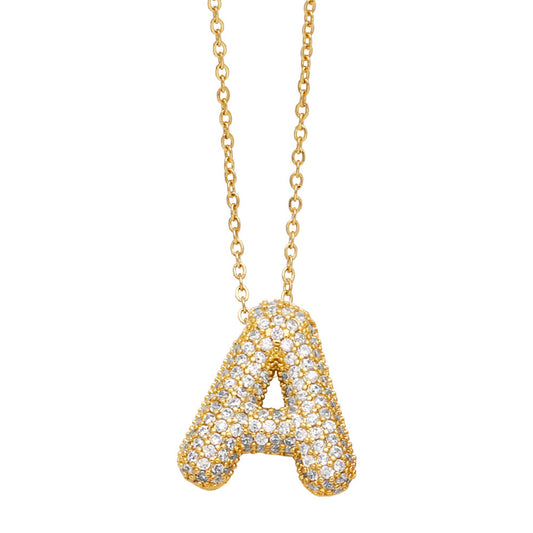Luxe Initials - Halsband med chunky bokstavsdesign
