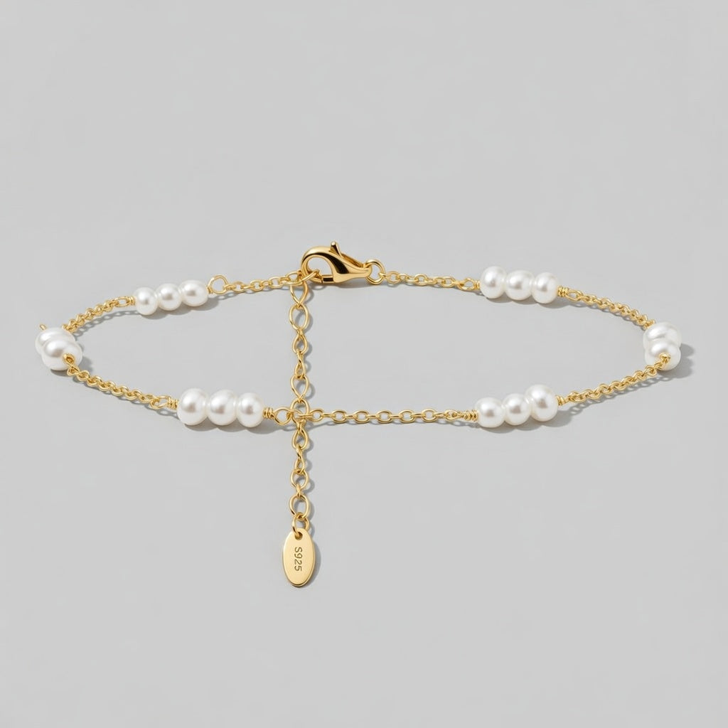 Isla - Fotlänk med sötvattenspärlor