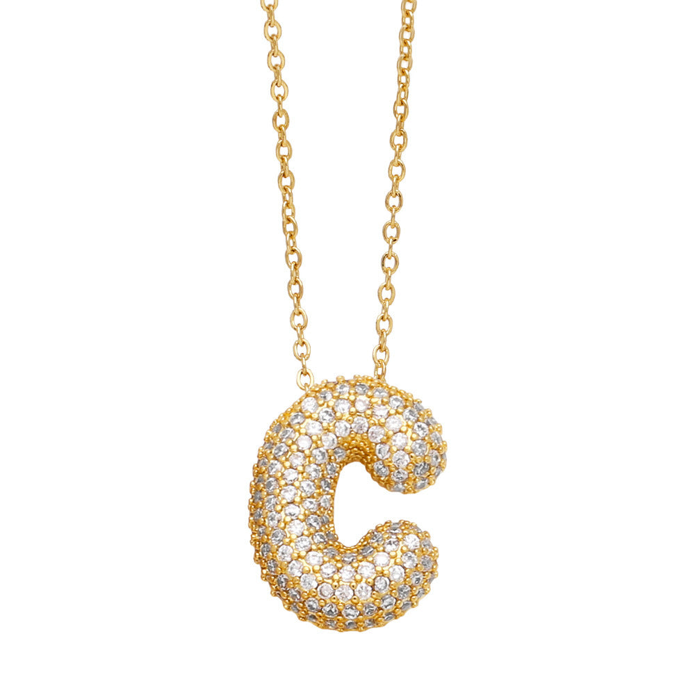 Luxe Initials - Halsband med chunky bokstavsdesign