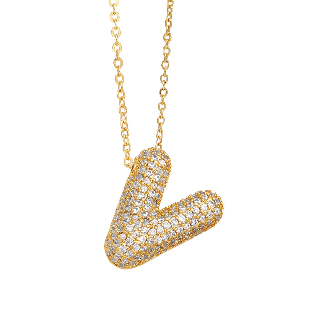 Luxe Initials - Halsband med chunky bokstavsdesign