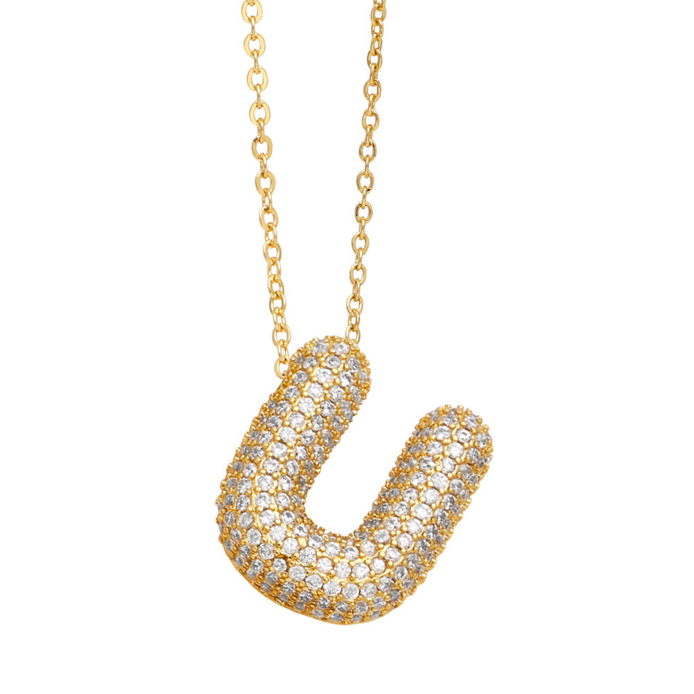 Luxe Initials - Halsband med chunky bokstavsdesign