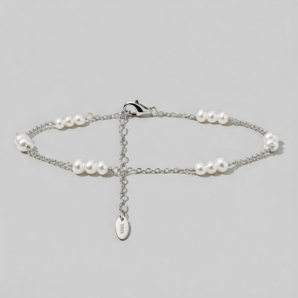 Isla - Fotlänk med sötvattenspärlor
