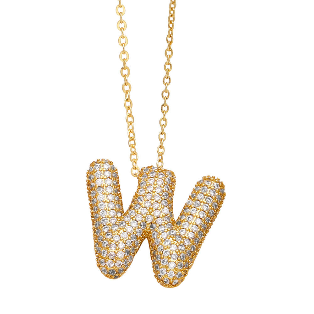 Luxe Initials - Halsband med chunky bokstavsdesign