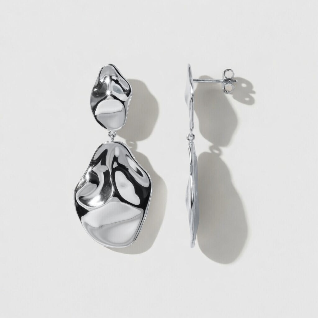 Sculpture Drop – Eleganta statementörhängen