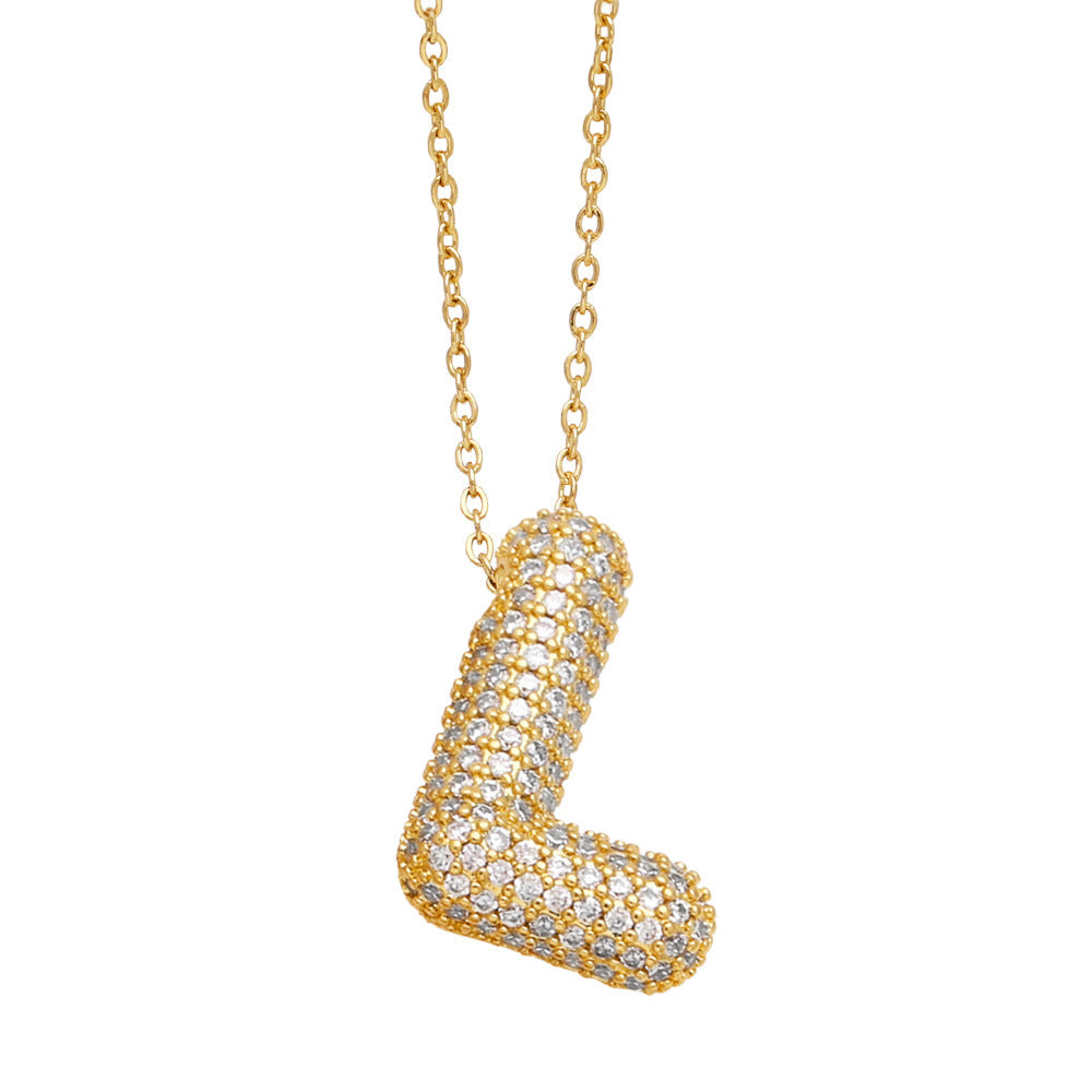 Luxe Initials - Halsband med chunky bokstavsdesign