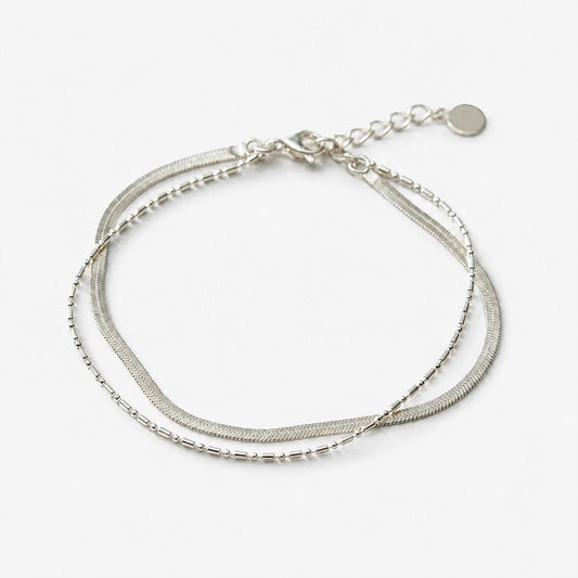 Alexandria - Armband med dubbla unika kedjor