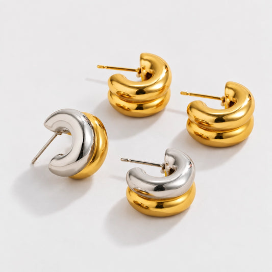 Chunky – Kraftigare hoops i J-form