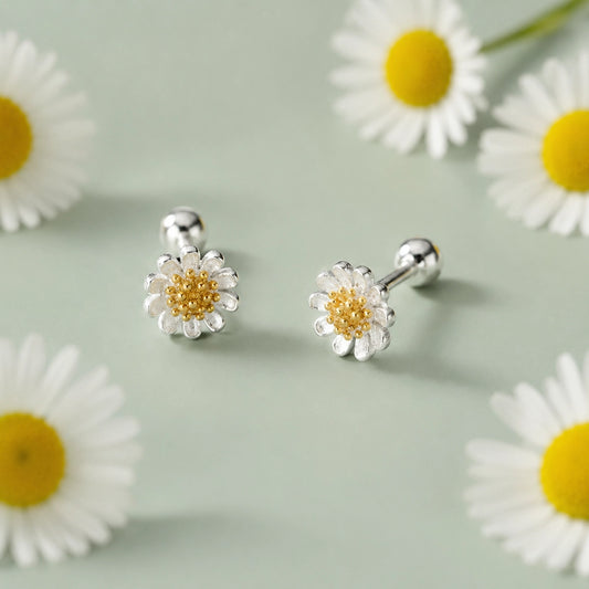 Daisy Flower - Studs med tusensköna och skruvplopp