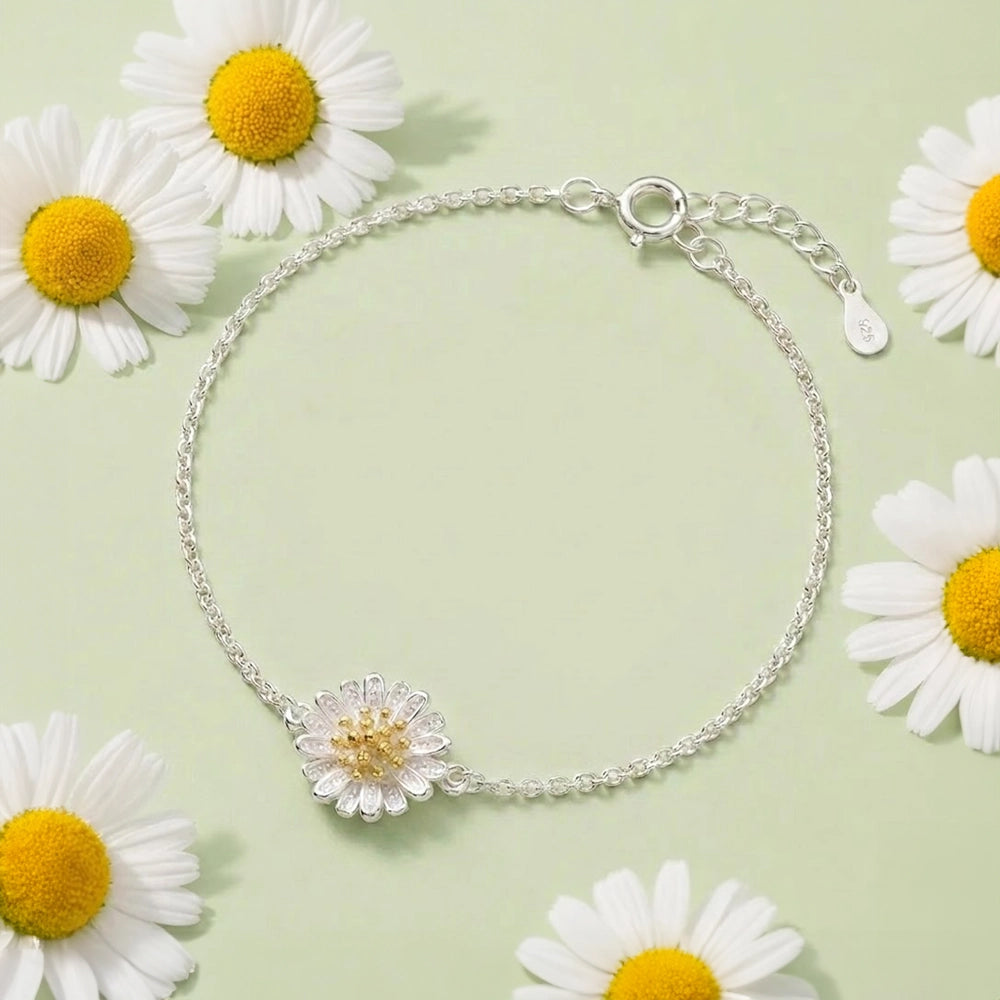 Daisy Flower - Armband med tusensköna