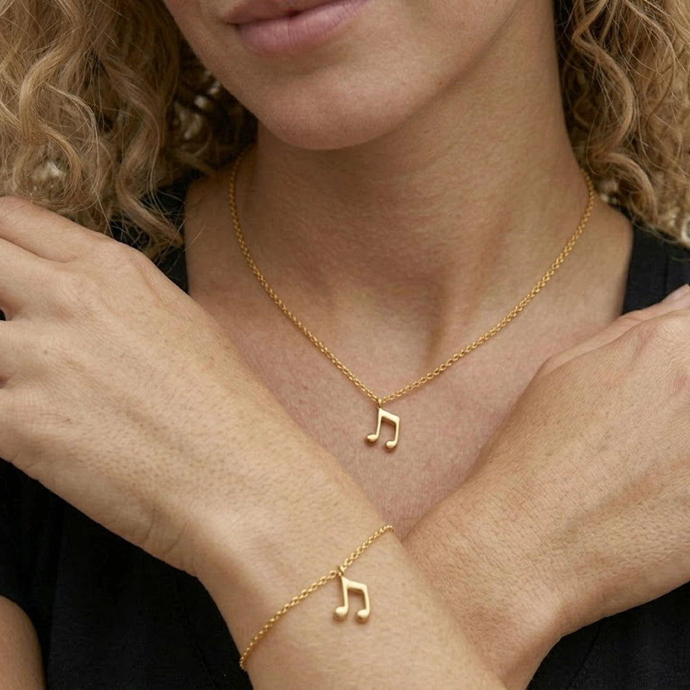 Decibelle - Halsband med nothänge