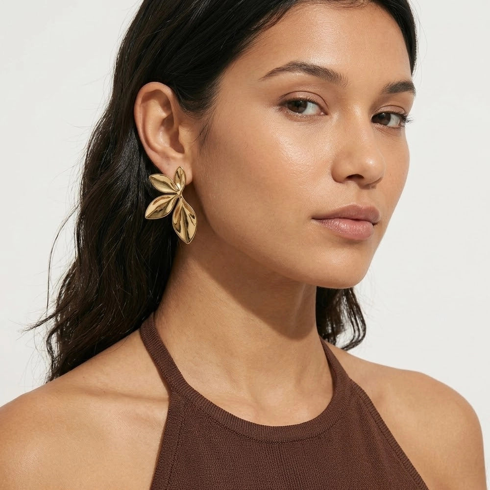 Eden - Statement studs i bladform