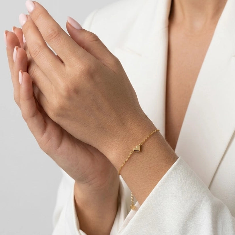 Esmeralda - Armband med litet hjärta