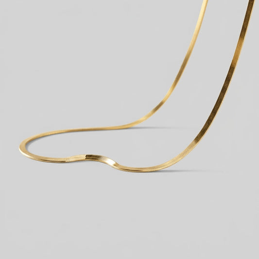 Lindy - Halsband i ormbenskedja