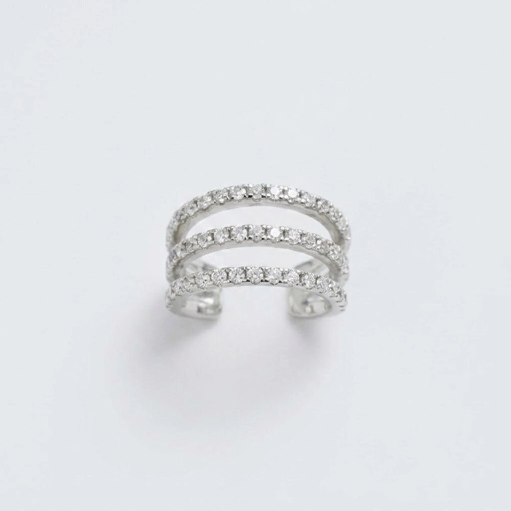 Liora - Trendig earcuff med kristalldetaljer