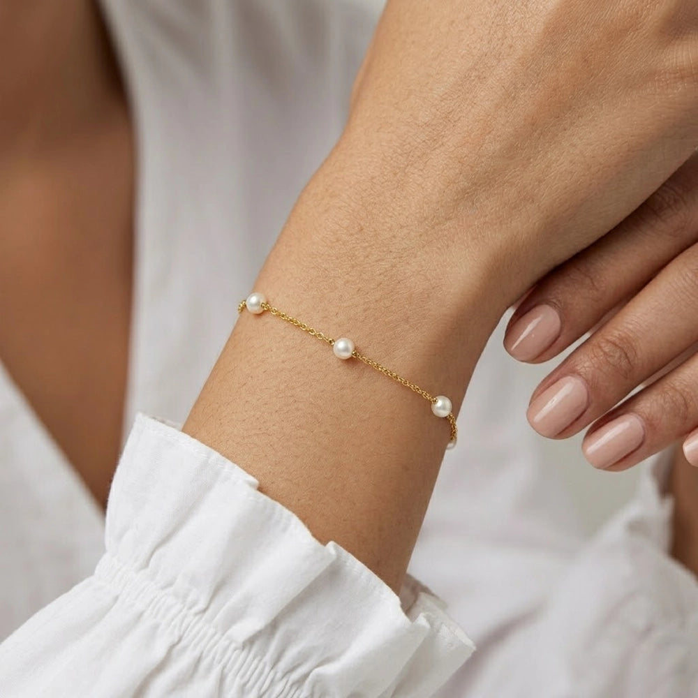 Mira - Armband med pärldetaljer