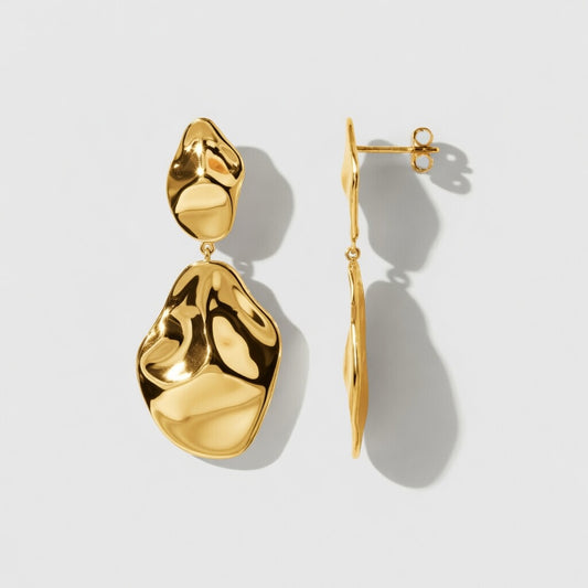 Sculpture Drop – Eleganta statementörhängen