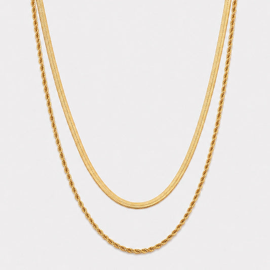 Naomi - Halsband med dubbla kedjor