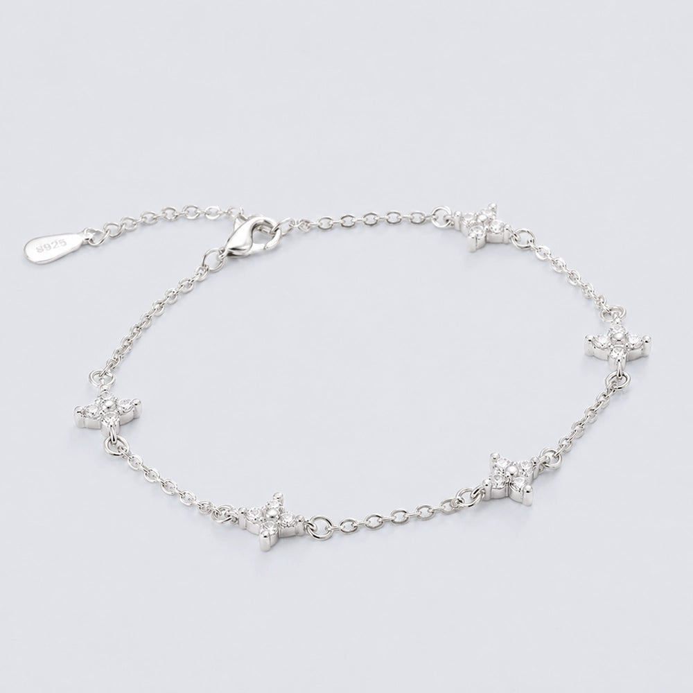 Norrsken - Armband med gnistrande blommor