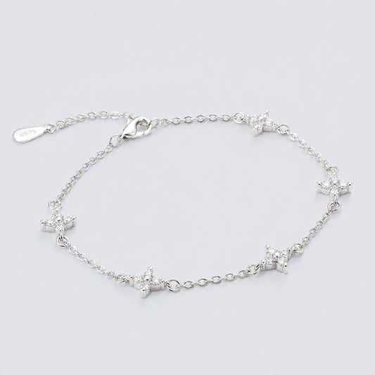 Norrsken - Armband med gnistrande blommor