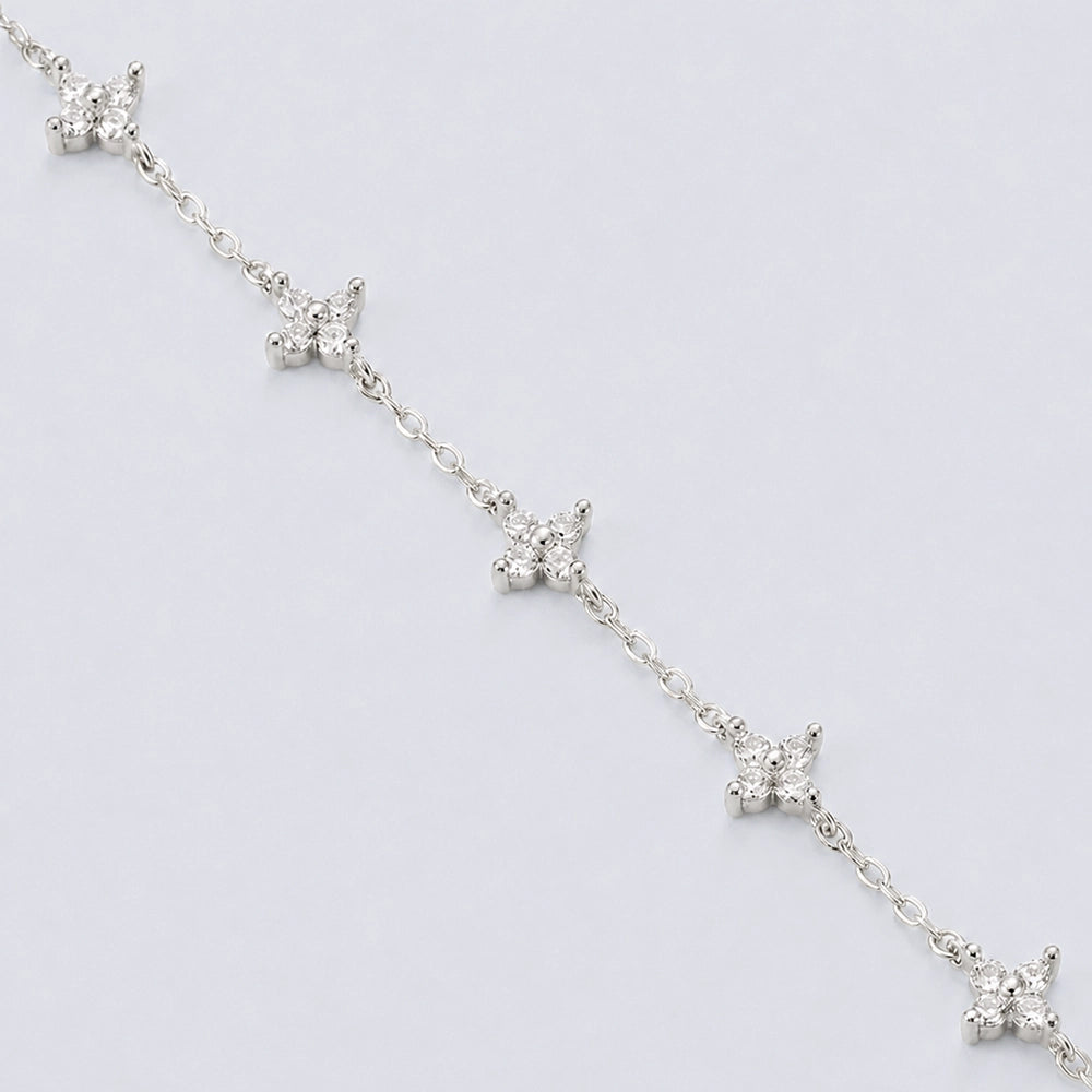 Norrsken - Armband med gnistrande blommor