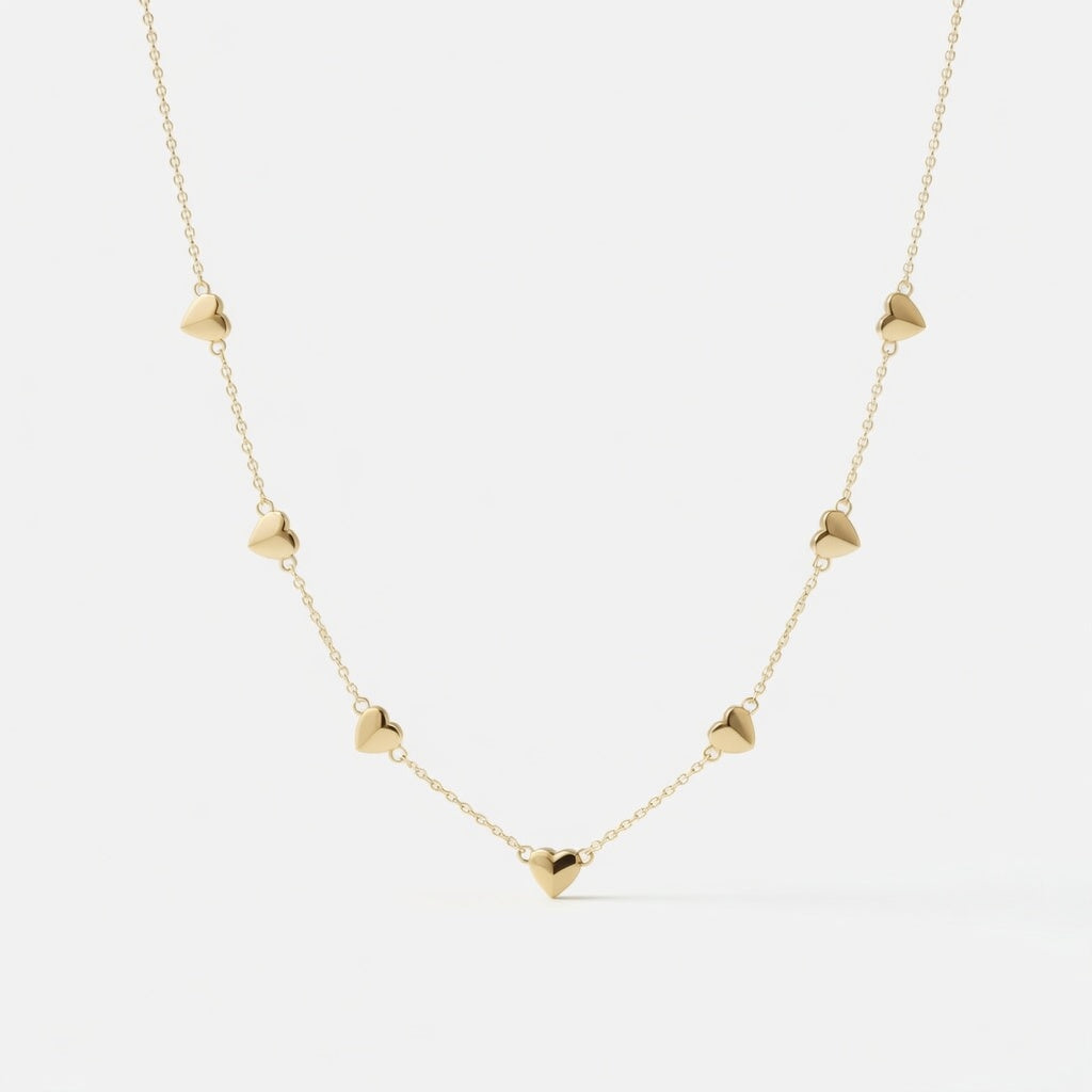 Lover's Link - Halsband med hjärtformade detaljer