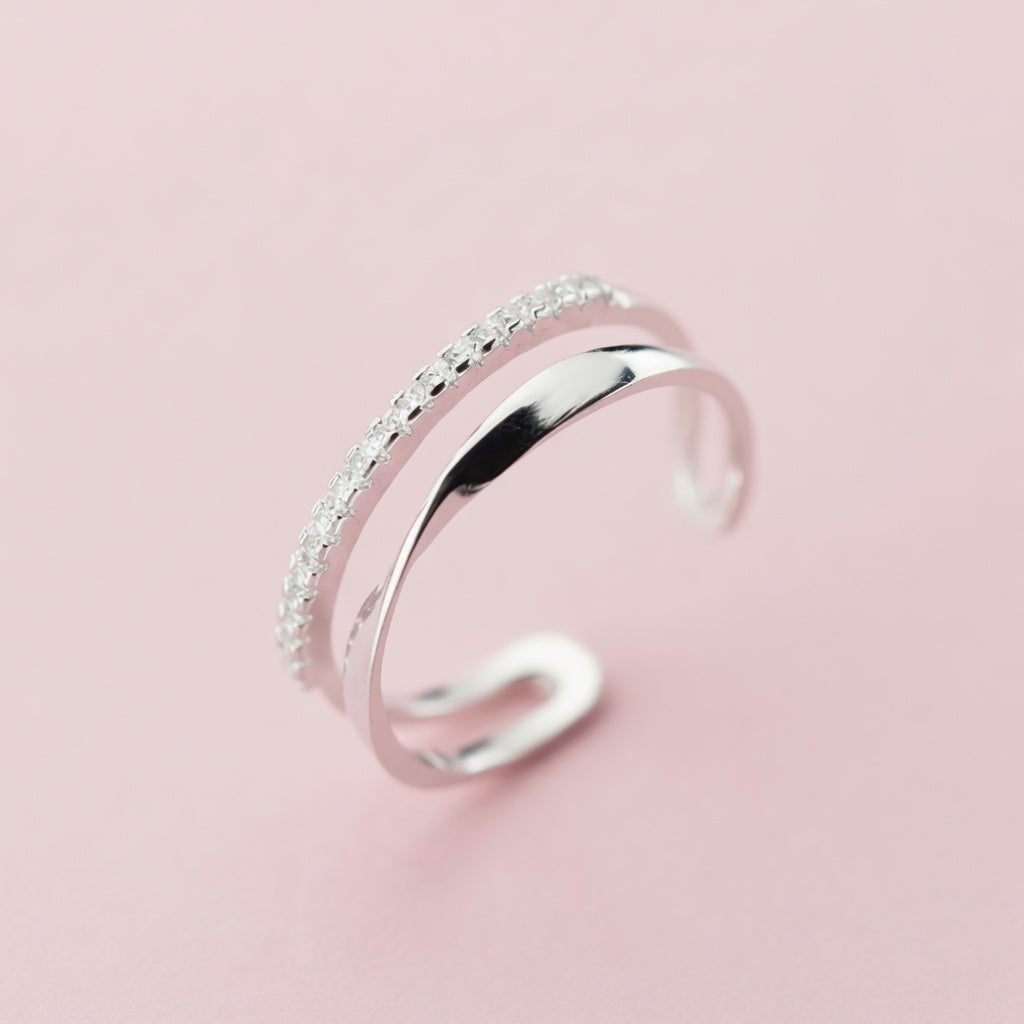 Disa – Justerbar ring med stenar